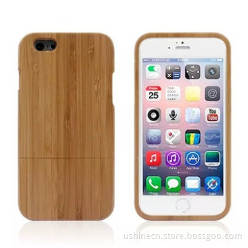 China Factory Supply 2 in1 design bamboo wood case for iphone 6 cover distributor